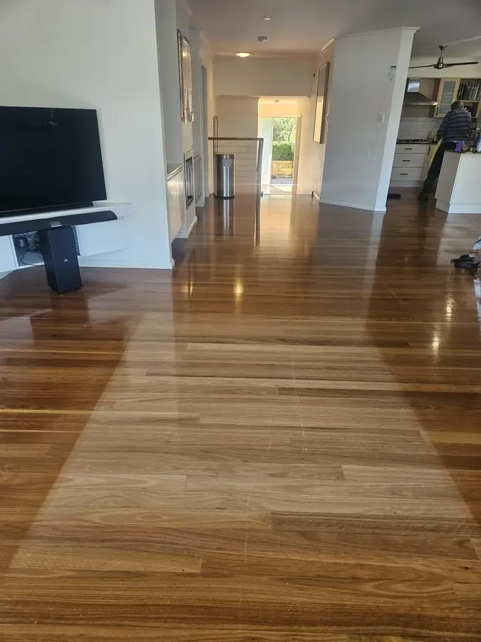 Freshly laid and polished hardwood floor, Gosford NSW